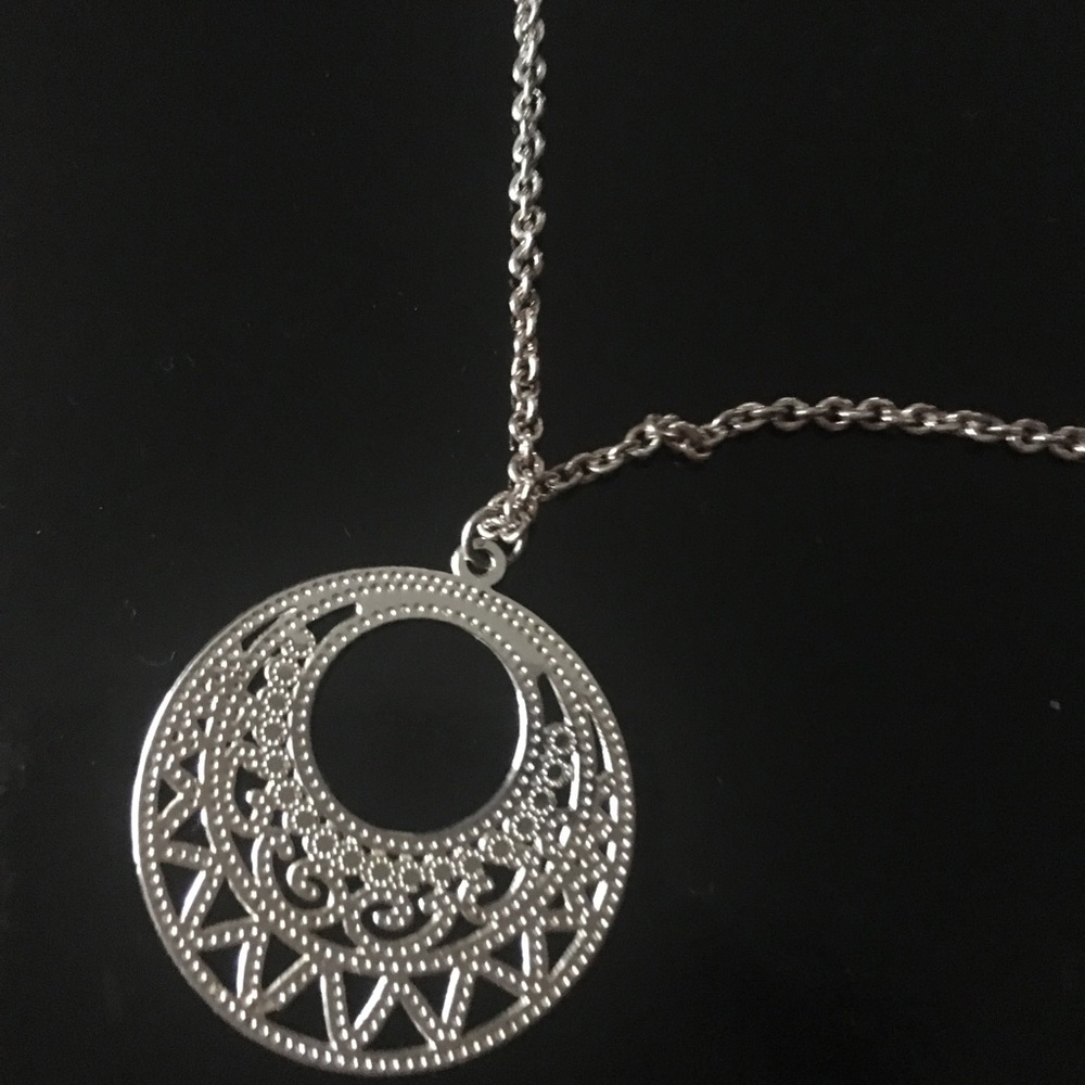 Silver boho necklace from Claire’s